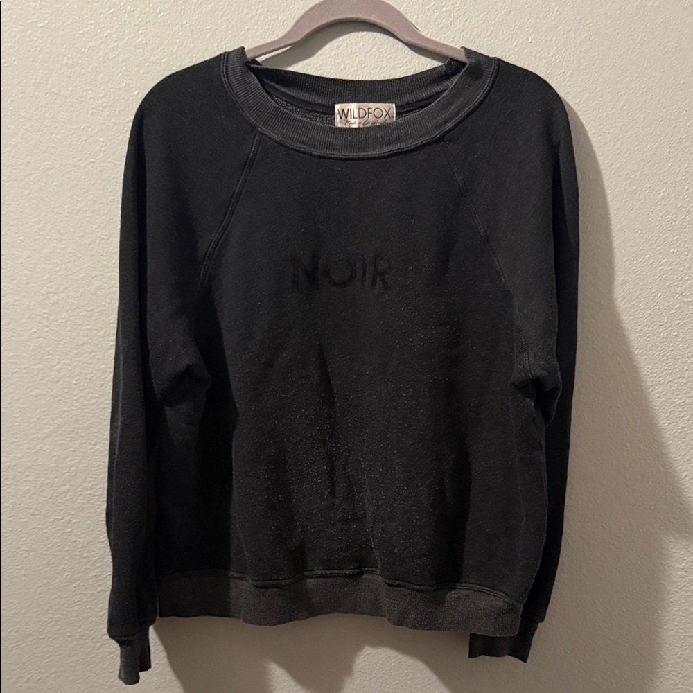 Wildfox Noir Black/Grey crewneck